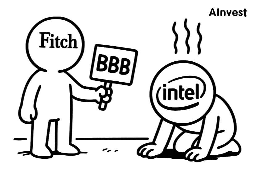 Intel Credit Rating Cut to BBB, Outlook Turns Negative Amid Weak Demand and Mounting Competition - Article cover image